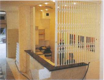security door at the office reception
