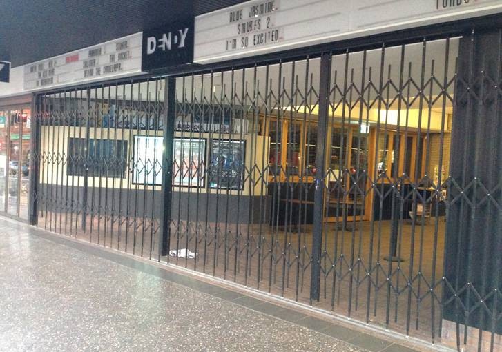 Shopfront Security Doors for Movie Theatres and Entertainment Venues