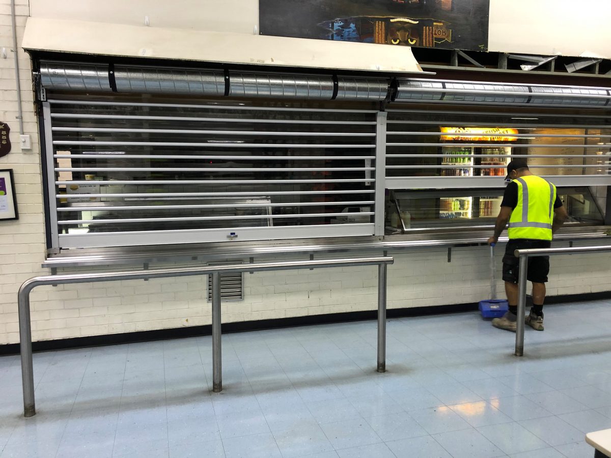 Clear Security Roller Shutters Installed Woolworths Depot Yennora NSW