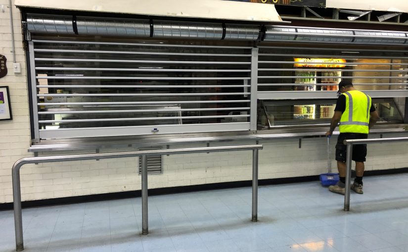 Clear Security Roller Shutters for Woolworths Depot Yennora