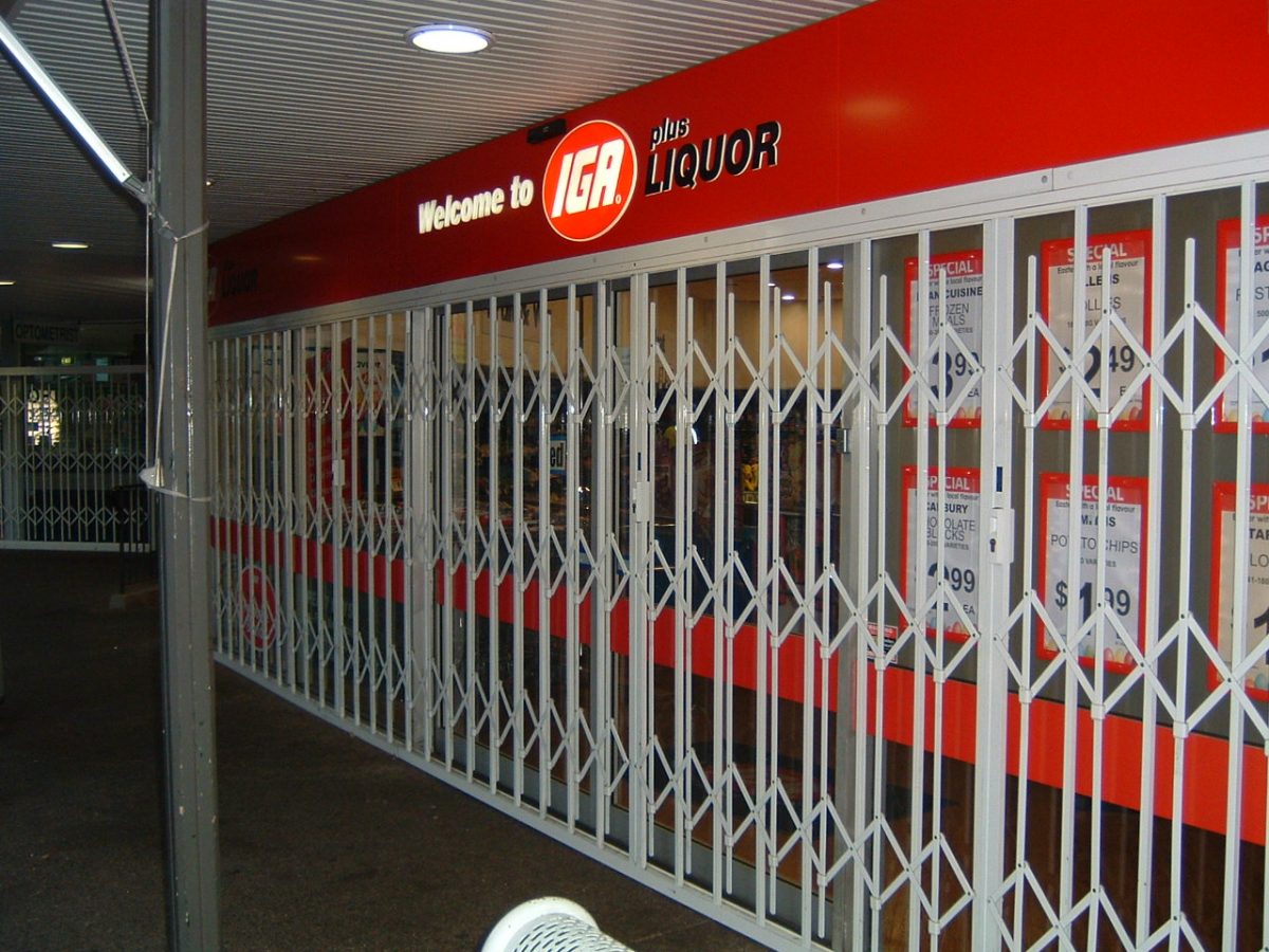 security shutters as crime increases