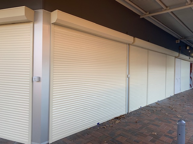 Remote Operated Commercial Roller Shutters Tahmour Macarthur Australian Trellis Door Co
