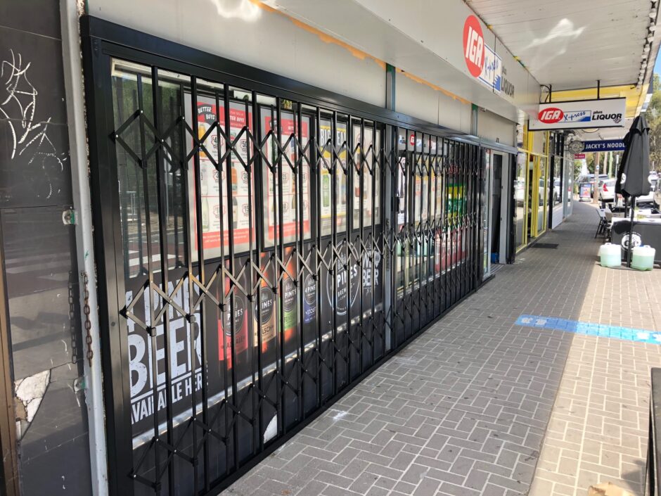 Expandable Security Shutters for IGA Stores Australia