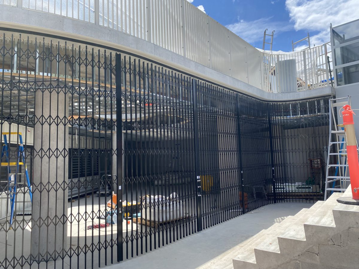 curved security door