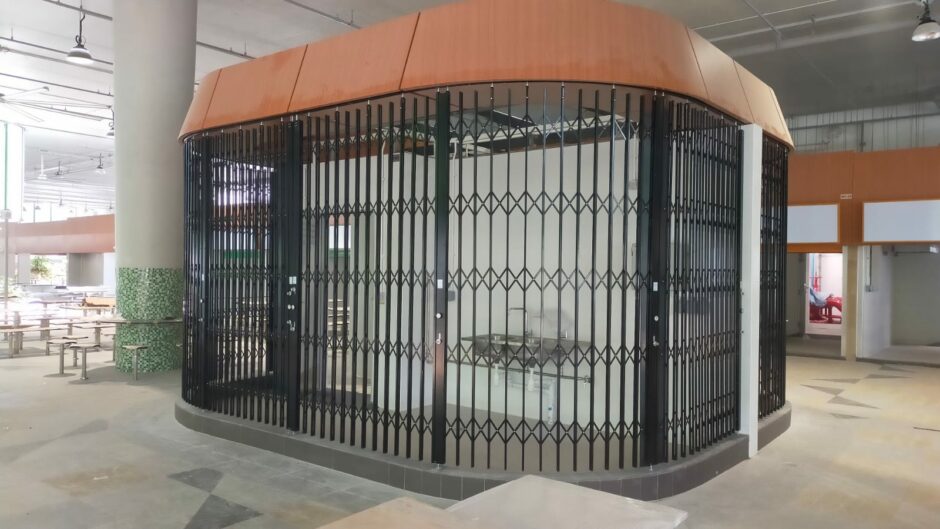 Curved Folding Security Door Singapore by Australian Trellis Doors