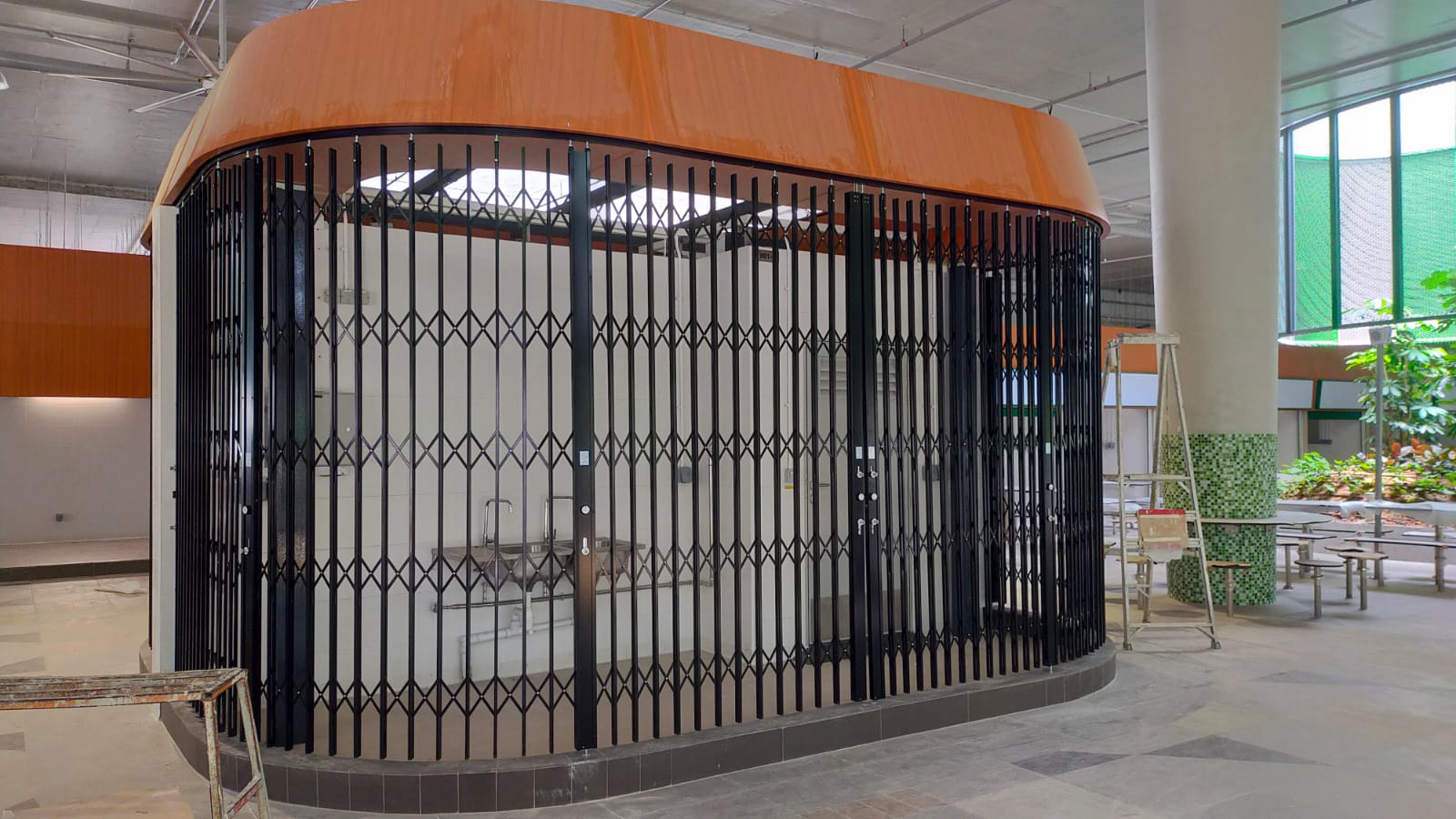 Curved Folding Security Door