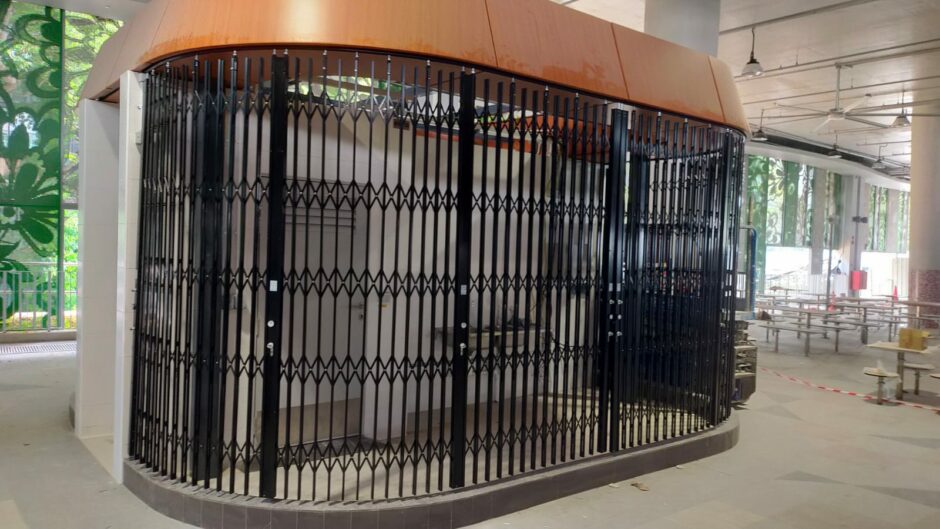 Curved Folding Security Door Singapore by Australian Trellis Doors