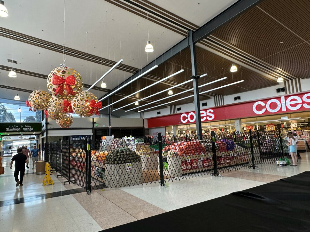 Fruit Shops and Other Island Pop up Kiosk Security Barriers