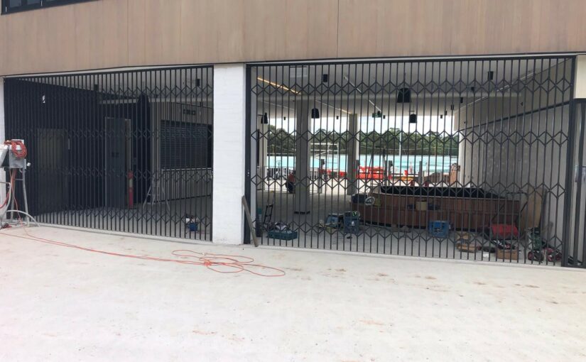 Expandable gates secure entries to new URBNSURF surf park facility