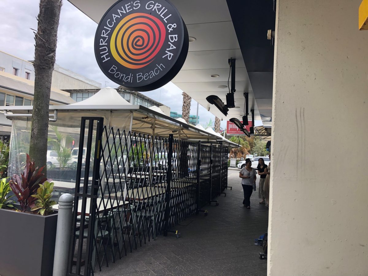Portable Expandable Trellis Gates for Bondi Beach Shops