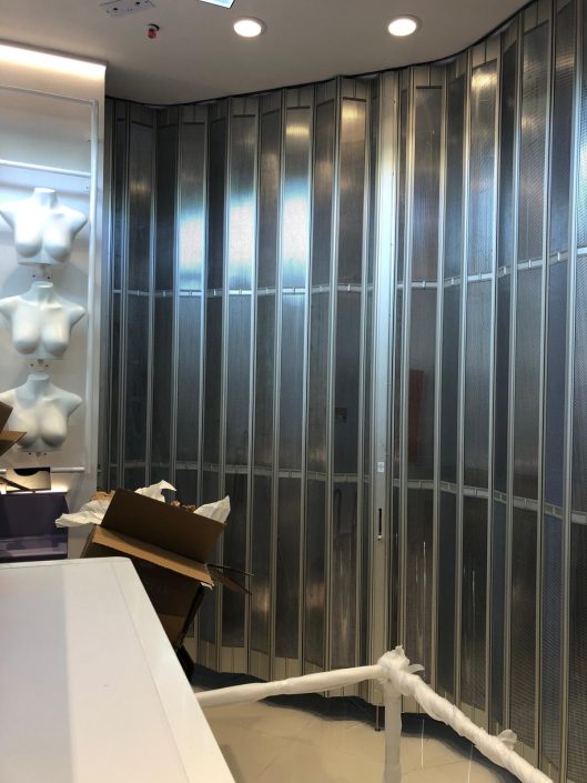 Folding Commercial Doors With Ventillation Australia